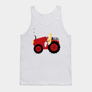 Tractor and fox Tank Top